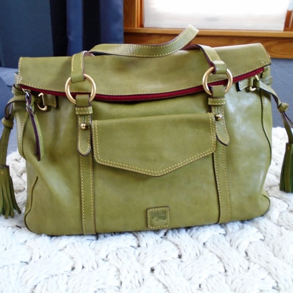 Dooney & Bourke Smith Florentine Satchel Green Handbags - Dooney & Bourke Smith Florentine Satchel Celery Gr